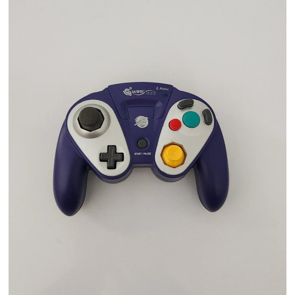 Pelican G3 Purple Wireless Controller for Nintendo GameCube NO RECEIVER